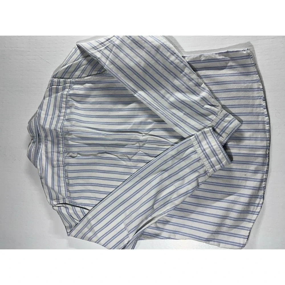 Hollister California Y2K Button Up Long Sleeve Collared Striped Shirt Mens SZ XL - Picture 7 of 7